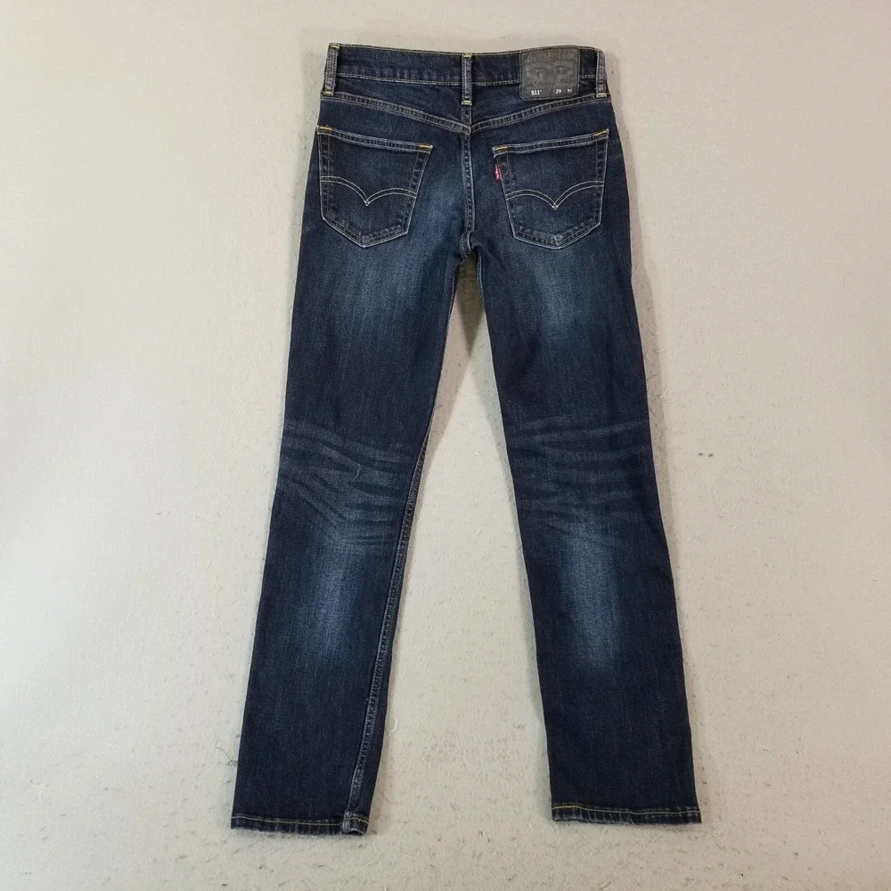 Levi's 511 jeans men's 29 x 30 skinny straight blue Flex stretch denim pants